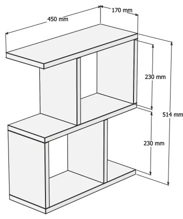 Tavolino d'appoggio CROS, finitura marmo beige