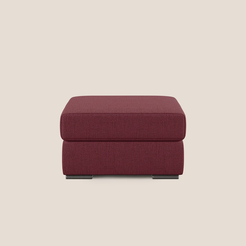 Sun pouf apribile contenitore in tessuto impermeabile fiammato T03 rosso