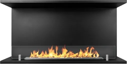 Camino a bioetanolo da incasso Trifacciale biocamino a 3 lati aperti 90x45 cm TREVI 90