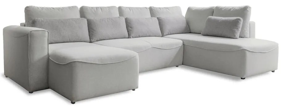 Divano letto angolare crema (a U) Homely Tommy - Miuform