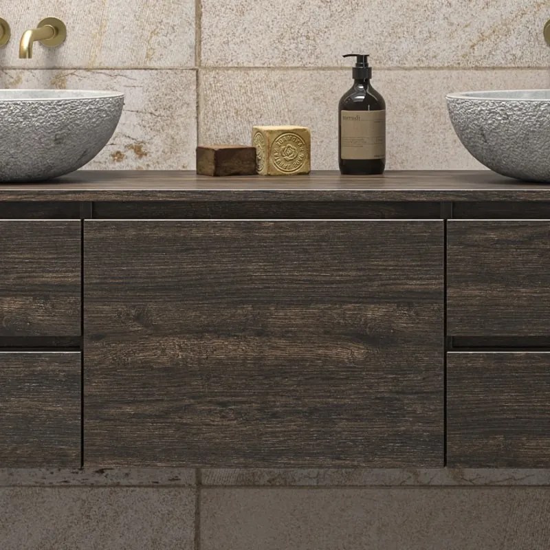 Mobile bagno a terra 180 cm con 5 cassetti SP-180P5 - KAMALU