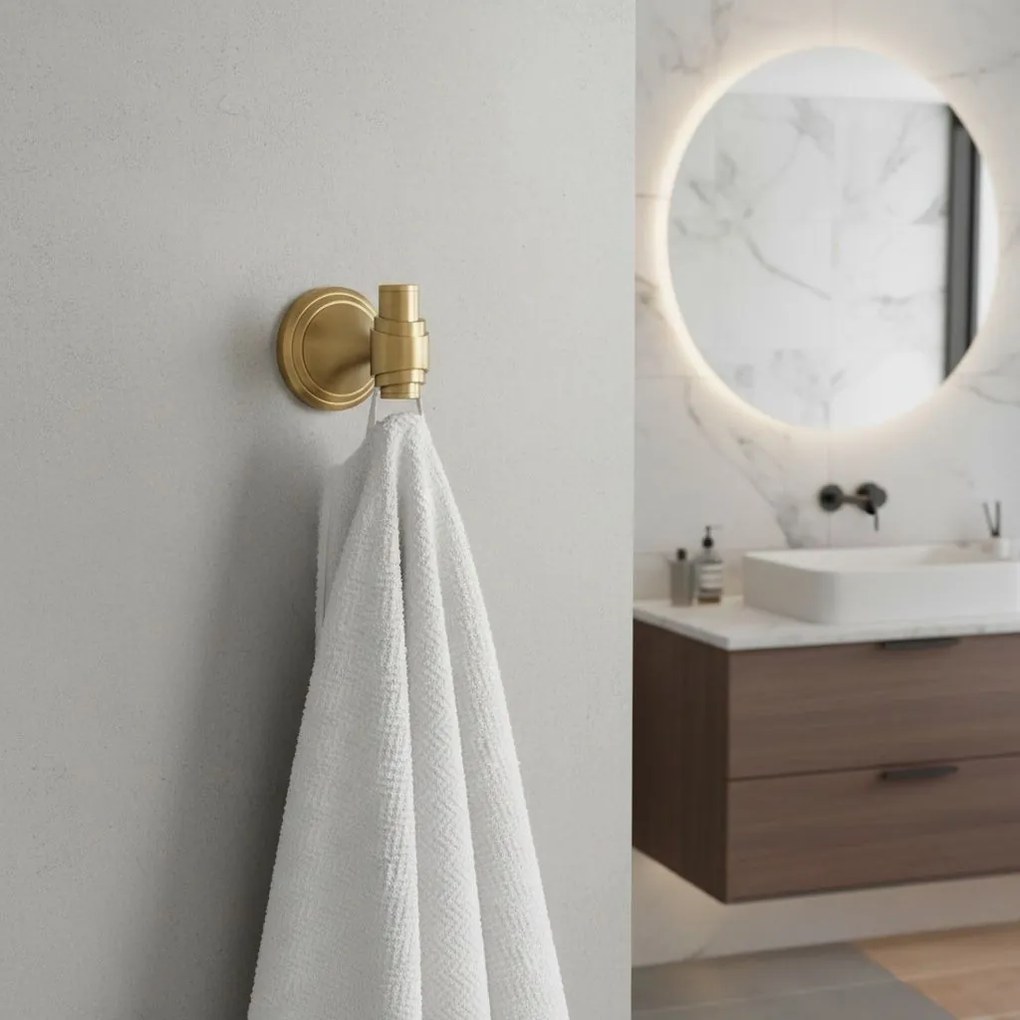 Appendiabiti da bagno 16101 Aristo Brushed Gold