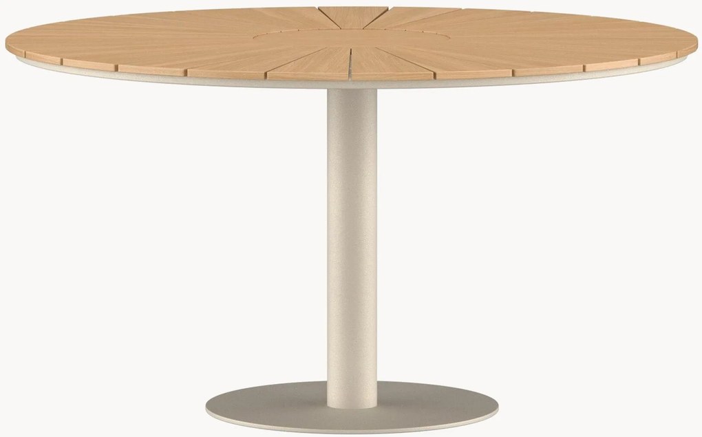 Tavolo rotondo con piano in legno di teak Croft, Ø 120 cm