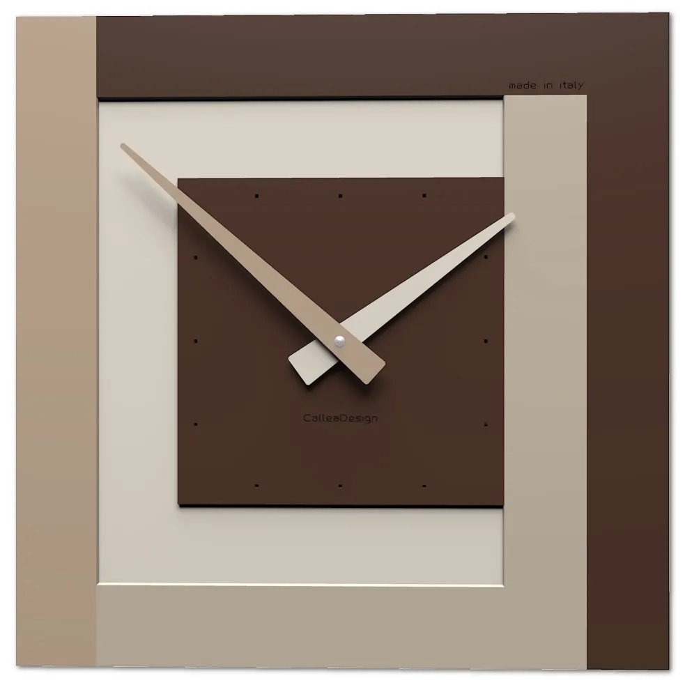 CalleaDesign Clock40 orologio da parete – cioccolato cm 40 x 40