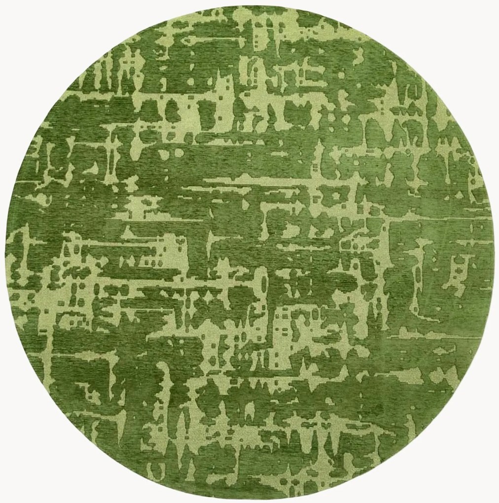 Tappeto rotondo jacquard lavabile da interno-esterno Baobab