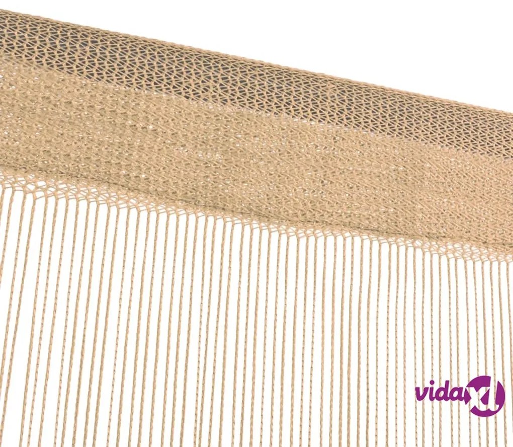 vidaXL 2 Pz Tende a Fili 100x250 cm Beige
