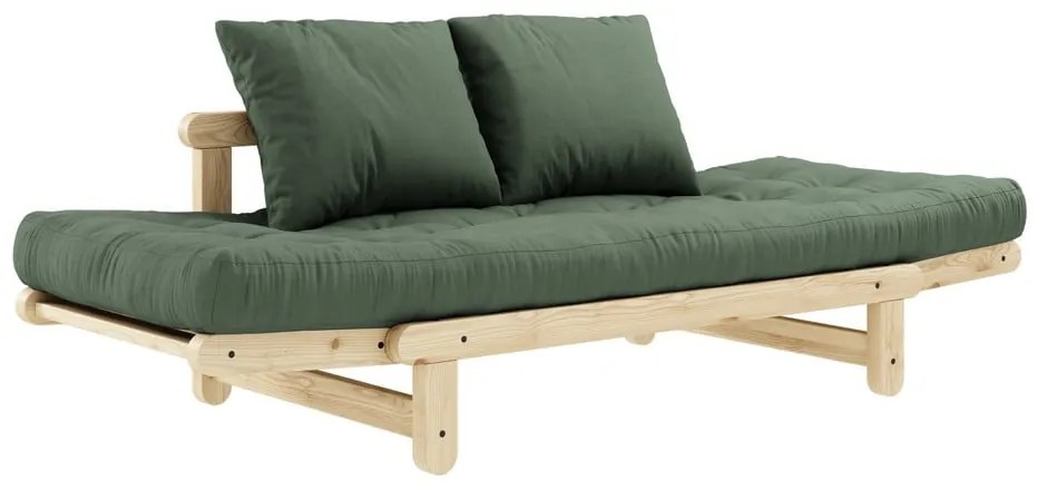 Divano variabile Naturale Chiaro/Verde Oliva Beat - Karup Design