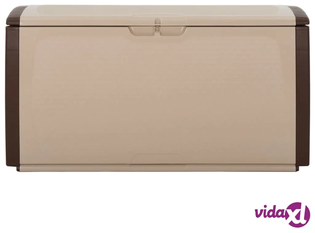 vidaXL Baule Beige e Marrone 122x56x63 cm