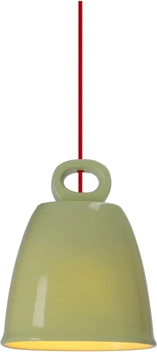 Lampadario verde con paralume in ceramica Sewilla – Candellux Lighting