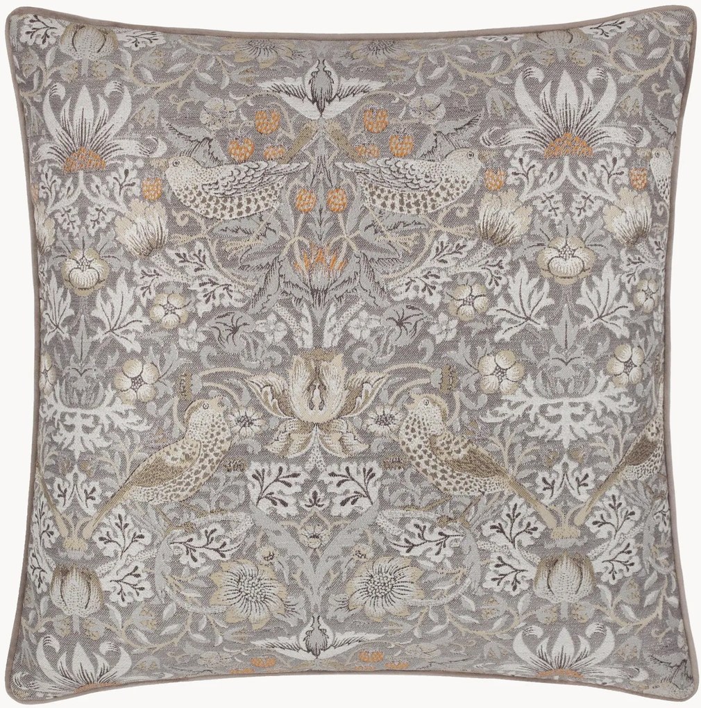 Cuscino in velluto jacquard Strawberry Thief