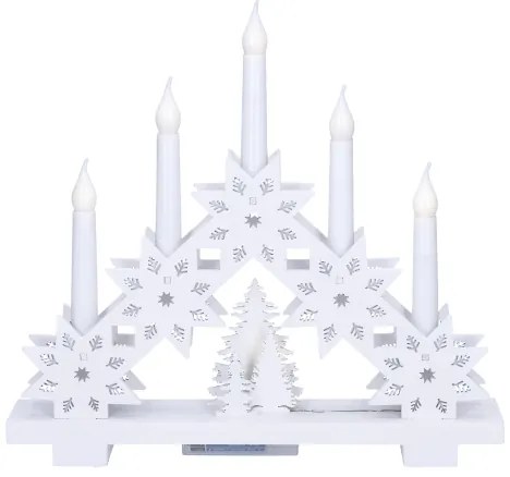 Solight 1v265 - Candelabro natalizio a LED 5xLED/2xAA bianco caldo