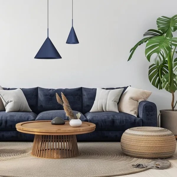 Lampada a sospensione con cavo CAPITAL 1xGX53/15W/230V Ø 32 cm, blu