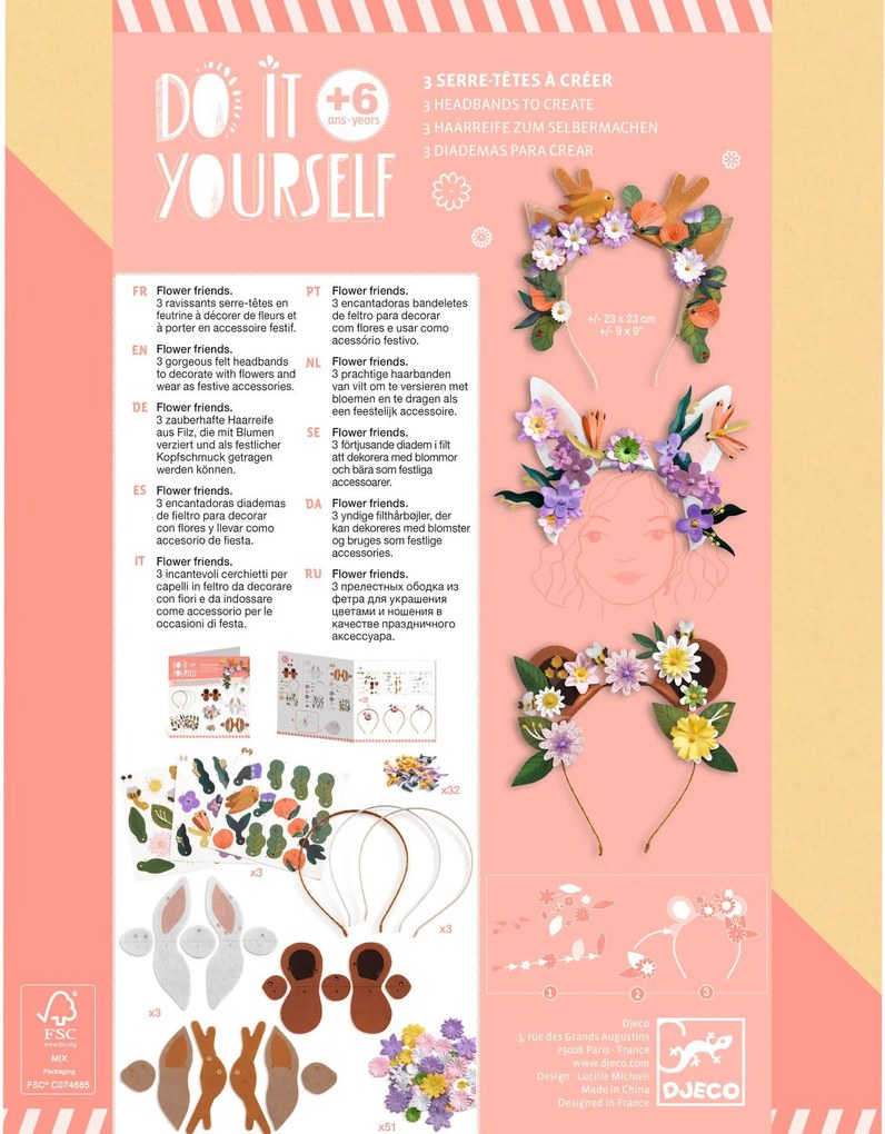 Fai da te - Flower friends - cerchietti