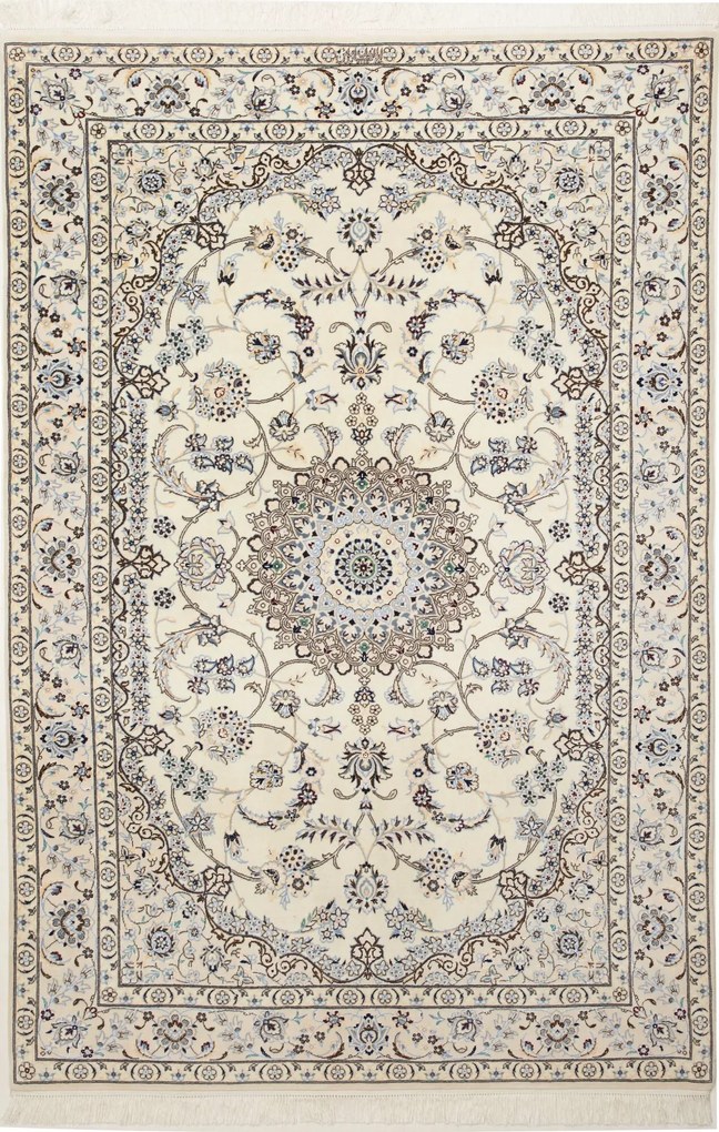 Nain Tappeto 130 x 210 Beige (Iran) Annodato A Mano