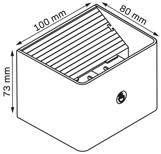 Applique a LED con sensore MIRI LED/2,5W/3,7V 3000-6400K 4000 mAh bianco
