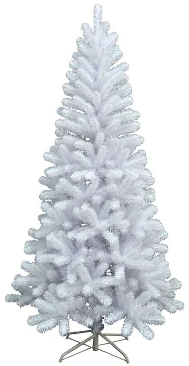 Albero di Natale artificiale Alaska bianco H 150 cm x Ø 73 cm