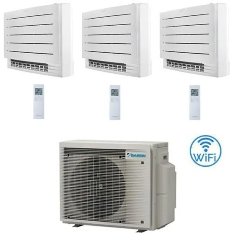 Daikin - Climatizzatore garanzia italia Serie fvxm-a Console Pavimento Perfera R32 Trial Split Inverter 9000 + 12000 + 12000 btu con u.e. 4MXM80A9