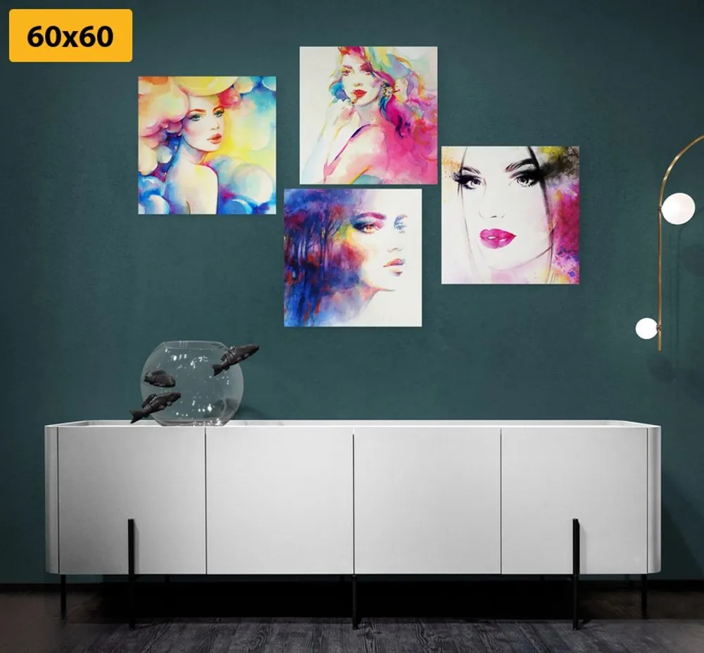 Set di quadri – Eleganza femminile a colori