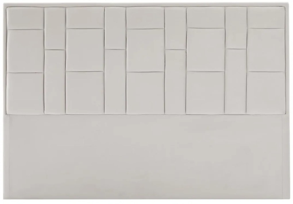 Testata 160 cm Velluto Beige - HERMINE