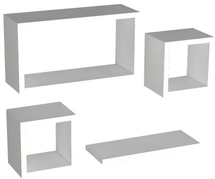 SET 4x Mensola BABI bianca