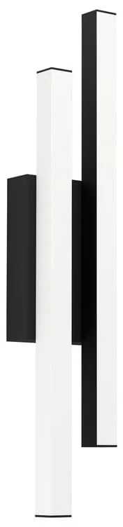 Applique LED moderno da esterno Serricella nero IP44, luce bianco caldo 1100 lumen, EGLO