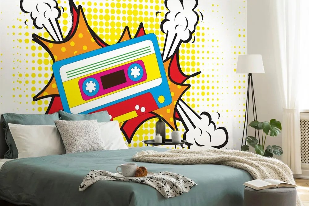 Carta da parati – Cassetta pop art
