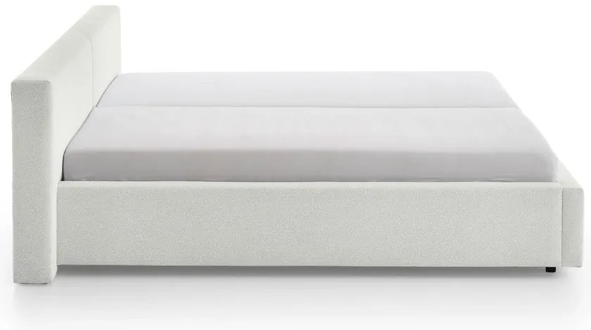 Letto matrimoniale imbottito bianco rete non inclusa 180x200 cm Cube – Meise Möbel