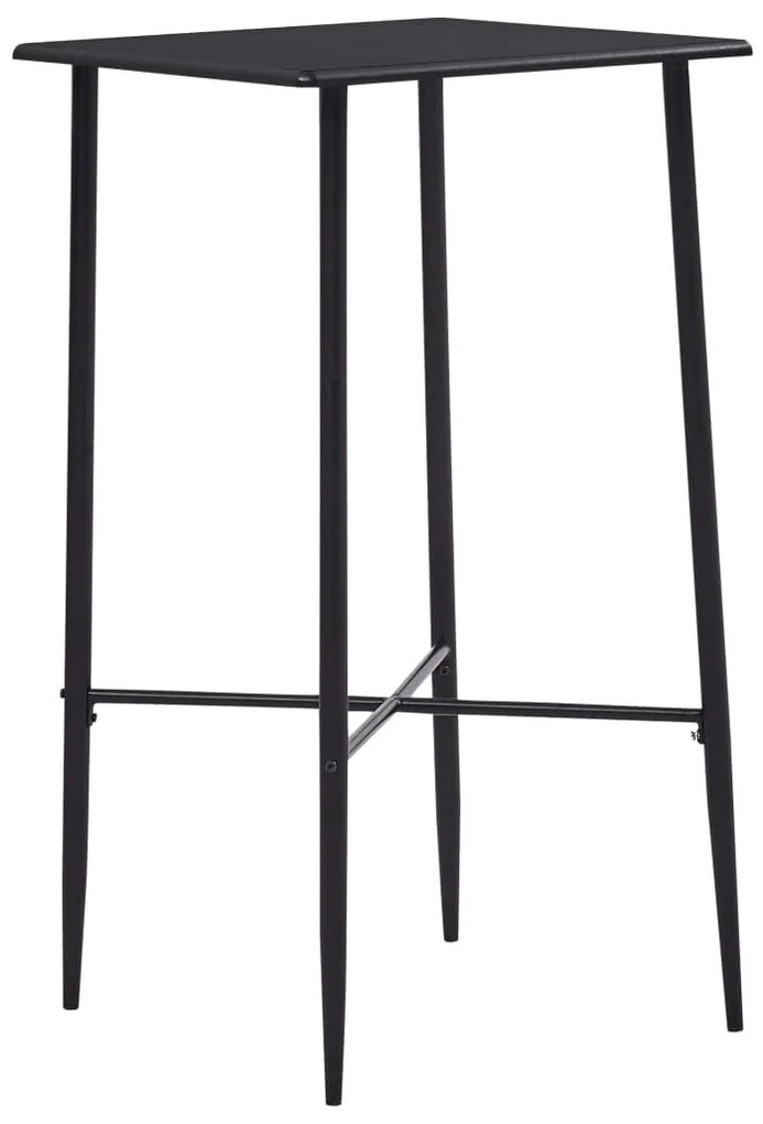 Tavolo Da Bar Nero 60x60x111 Cm İn Mdf /