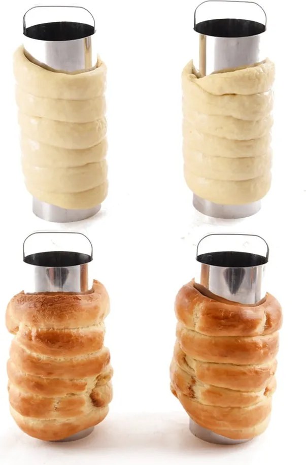 Set di stampi da forno in acciaio inox per torta a camino 2 pz ø 6 cm – Orion