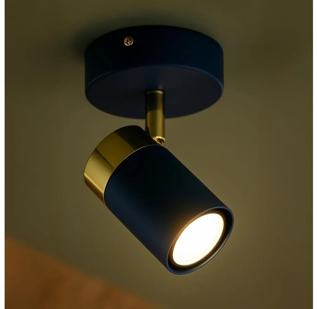 Brilagi - Faretto da parete POKER 1xGU10/25W/230V blu