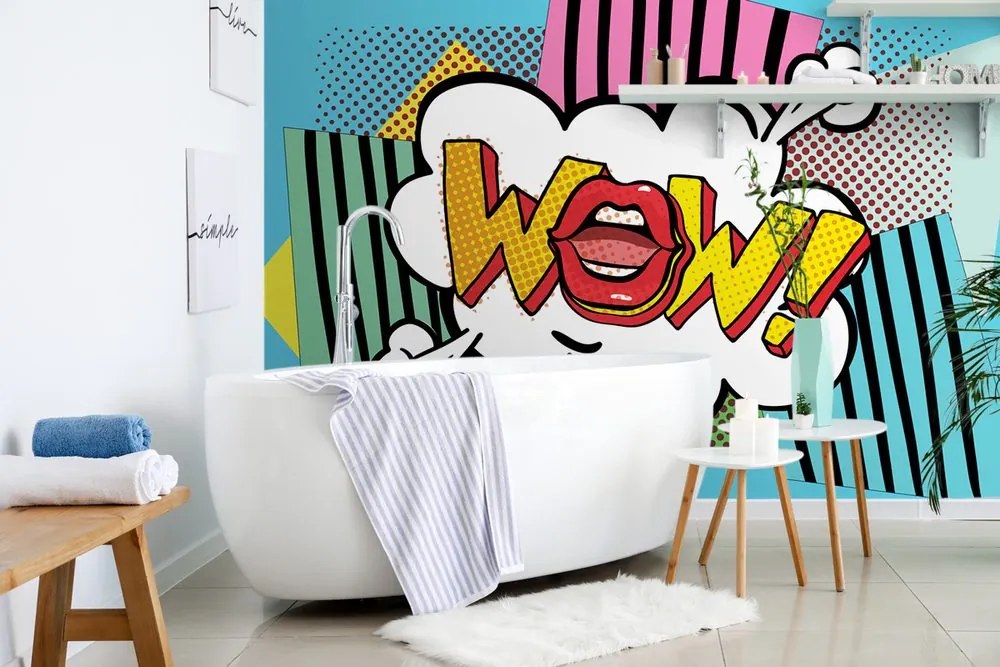 Carta da parati – Stile pop art – WOW!