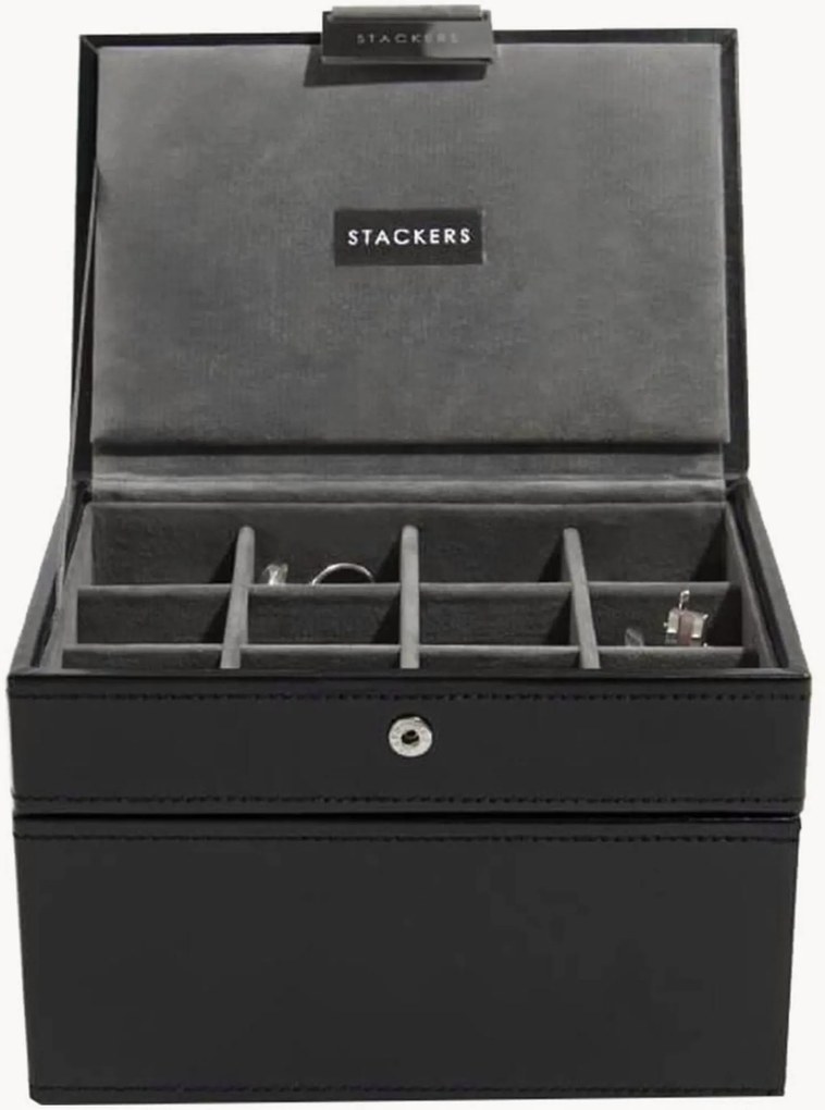 Set di 2 portagioie Mini Black