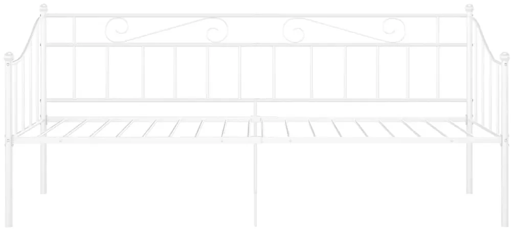 Telaio divano letto bianco in metallo 90x200 cm
