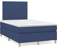 Letto a Molle con Materasso e LED Blu 120x190 cm in Tessutocod mxl 91399