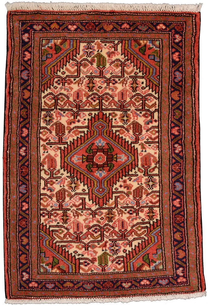 Yalameh Tappeto persiano 70x100 Rosa (Iran) Annodato A Mano