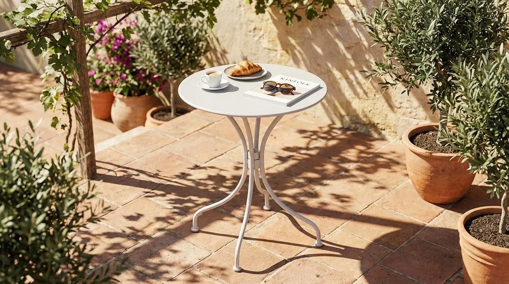 ROMANUS - tavolo da giardino rotondo in ferro