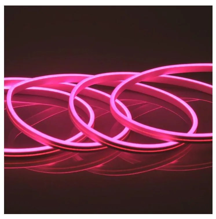 Striscia LED NEON 2 m LED/17W/12V IP65 rosa