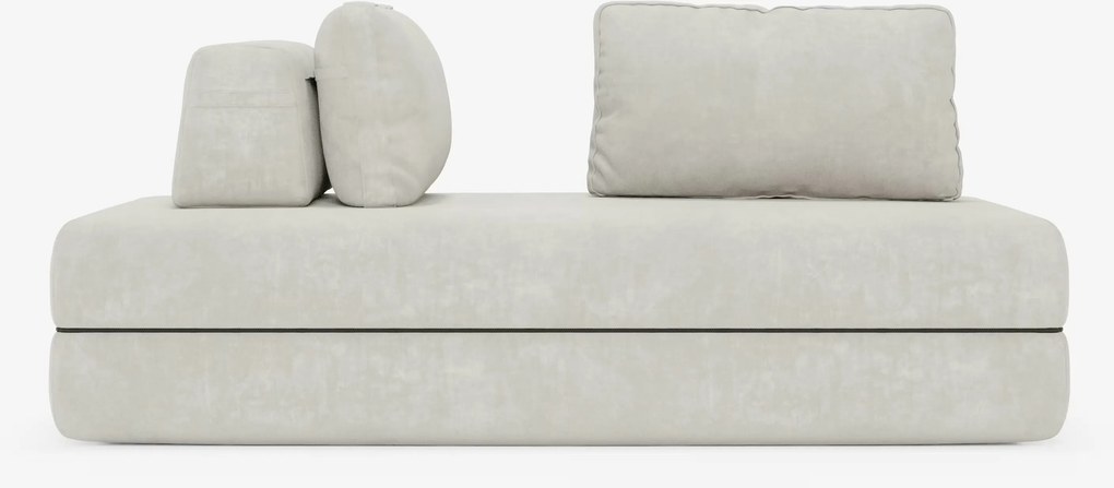 Rift divano letto matrimoniale 2 posti e 3 posti con schienali mobili - materasso alto 24 cm e memory foam in tessuto smacchiabile T31