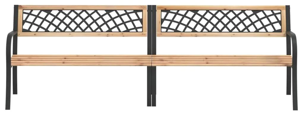 Panca da giardino doppia 238 cm in legno di abete cinese