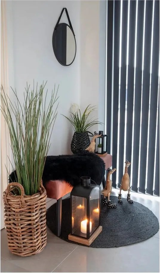 Černá ovčí kožešina House Nordic