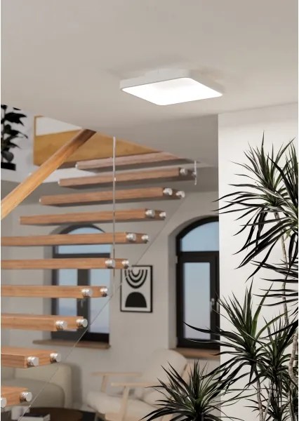 Eglo 901913 - Plafoniera LED RGBW dimmerabile LORETELLO-Z LED/20W/230V 35x35cm bianca