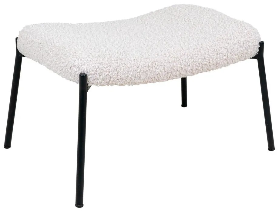 Pouf in pelliccia sintetica bianca Glasgow - House Nordic