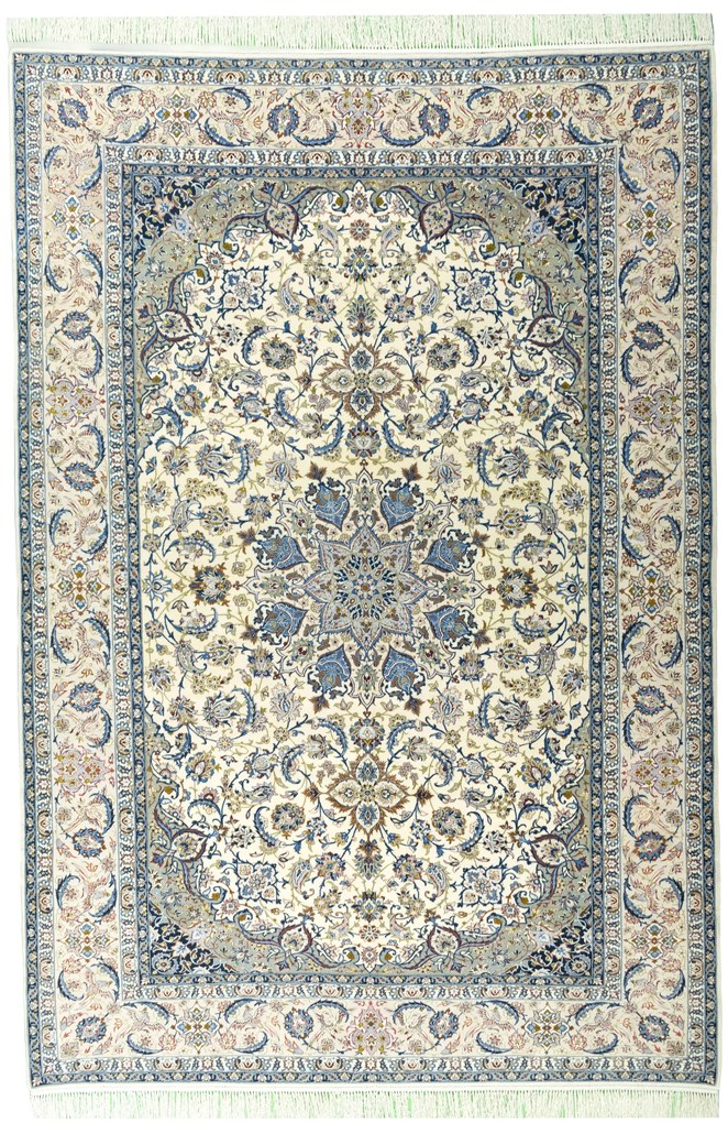 Isfahan Tappeto persiano 290 x 200 Beige (Iran) Annodato A Mano