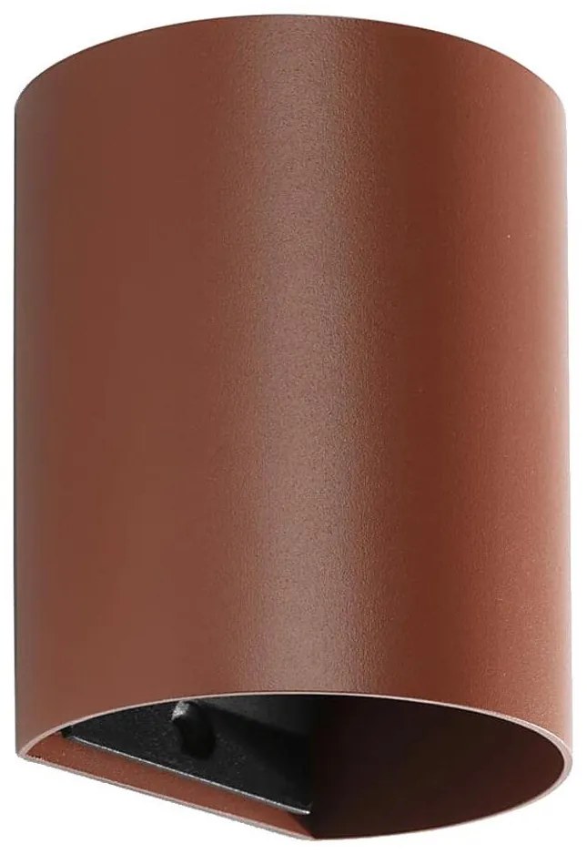 FARO 40525 - Applique SOLE 1xGU10/8W/230V color mattone arrotondato