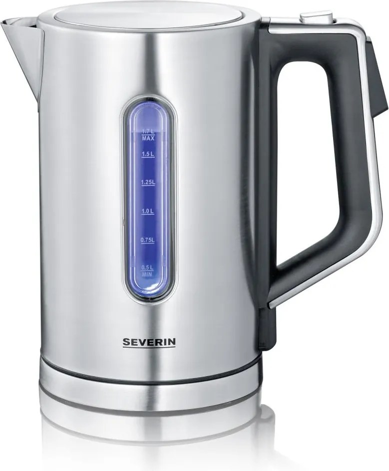 Severin WK 3418 - Bollitore elettrico 1,7 l 3000W/230V acciaio inox/nero