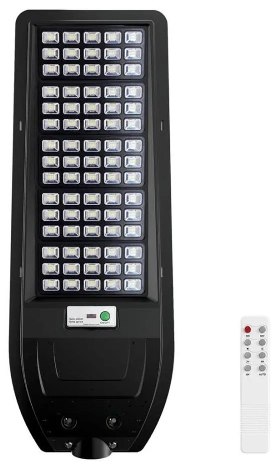 Lampione solare a LED VIA 200W/20000 mAh 3,2V 6000K IP54 + telecomando