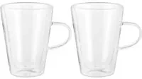 Set 2 mug 300 ml in vetro borosilicato
