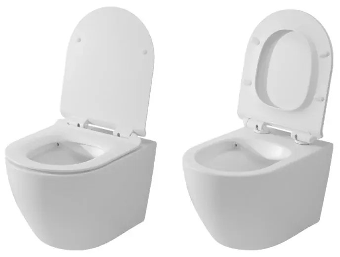 Copriwc originale a sgancio rapido in termoindurente ultraslim soft-close bianco opaco Tokyo