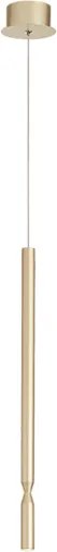 Lampada a sospensione LED in metallo verniciato Oro D10 cm TUBIC
