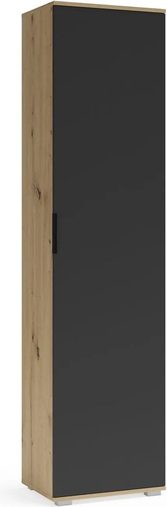Colonna Clif SL-50 in rovere Artisan e antracite – 50x38x202,5 cm
